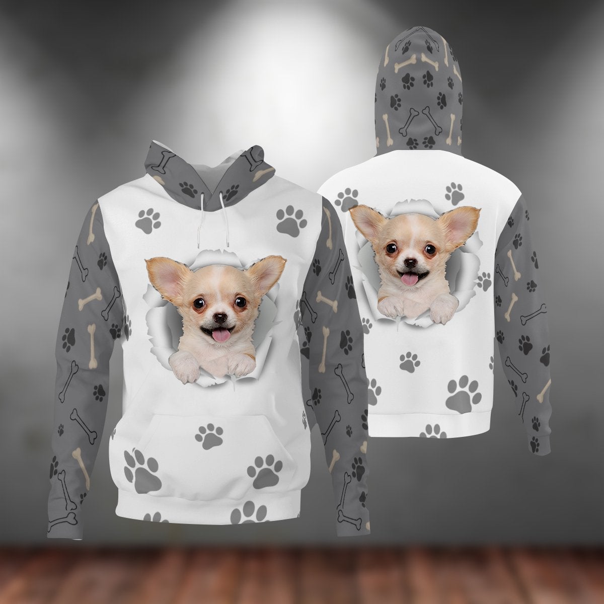 Chihuahua-Paw Dog Unisex Hoodie