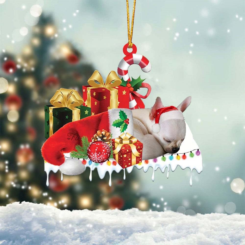 Chihuahua1 Merry Christmas Hanging Ornament-0211