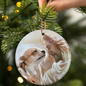 New Release -Chihuahua With God Porcelain/Ceramic Ornament