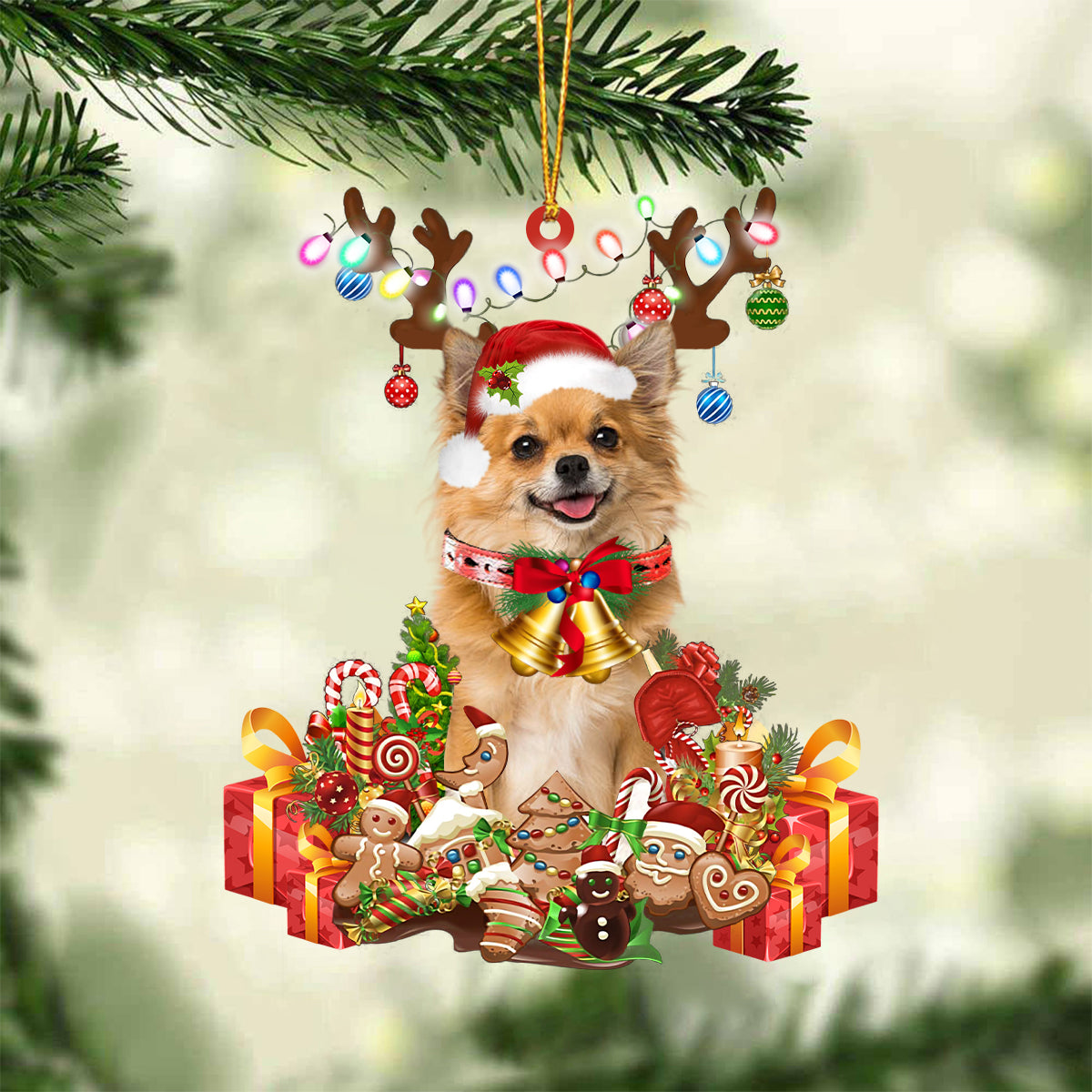 Chihuahua4 -2022 New Release Christmas Ornament