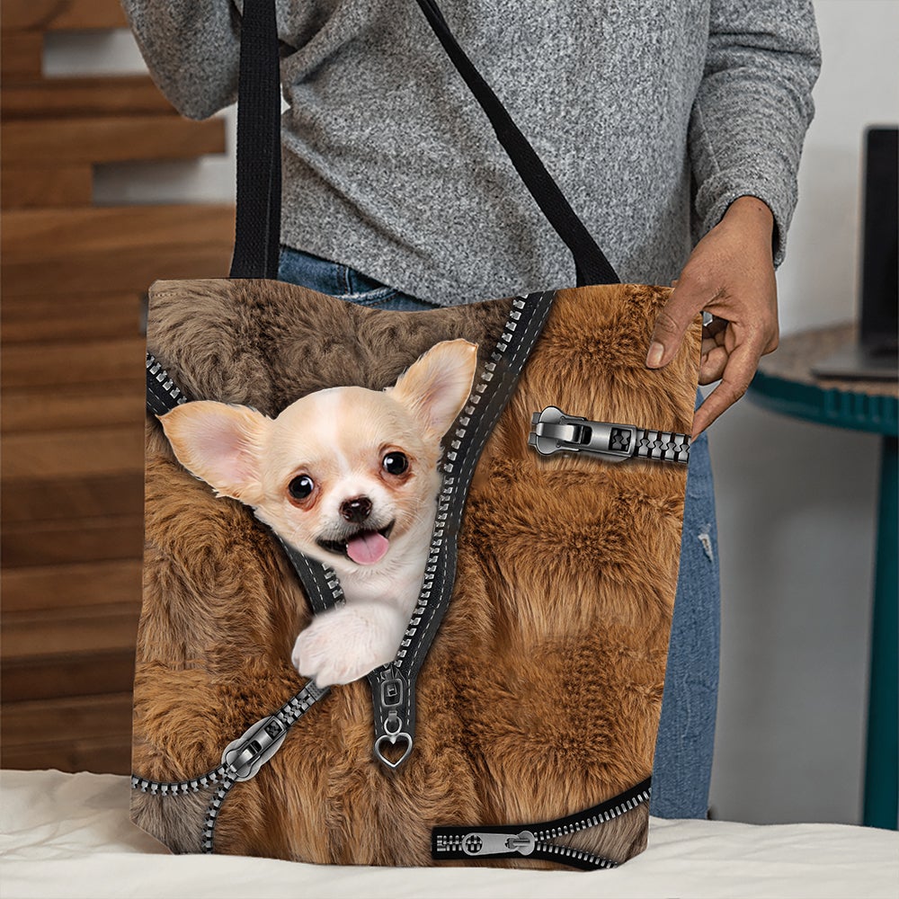 Chihuahua All Over Printed Tote Bag