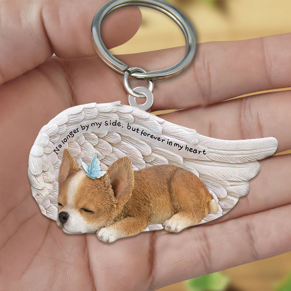 Chihuahua Sleeping Angel - Forever In My Heart Acrylic Keychain