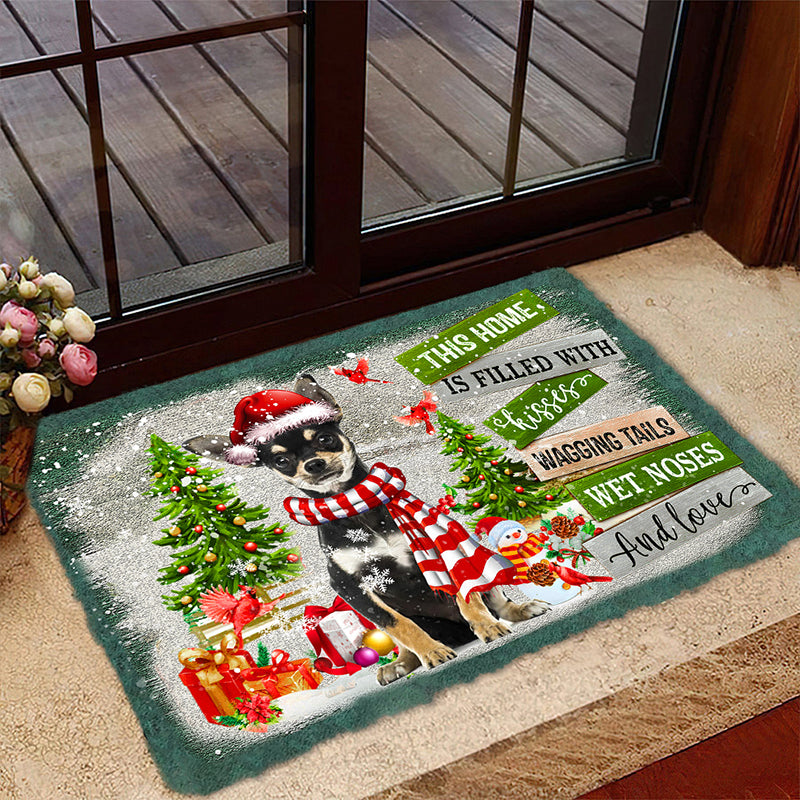 This Home Is Filled With Kisses/Chihuahua Doormat