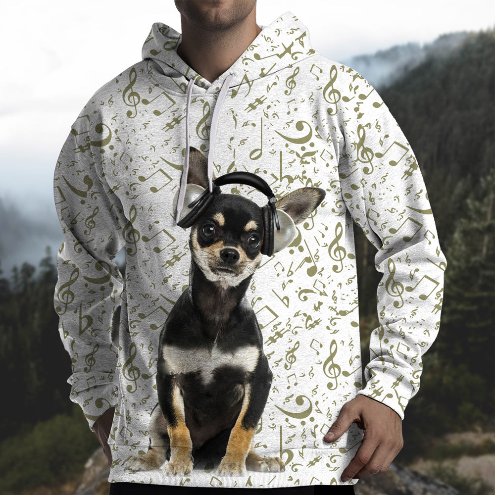 Great Music With Chihuahua Unisex Hoodie