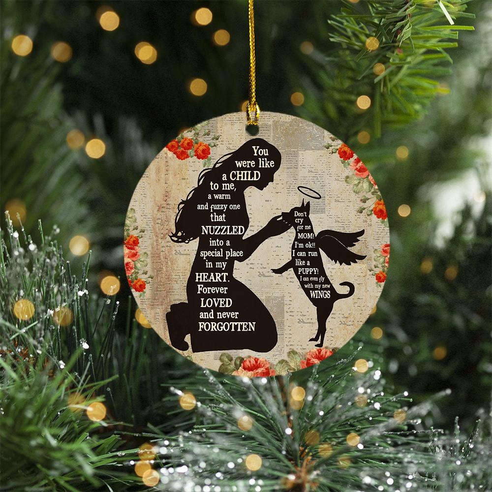 Chihuahua Angel Memorial Ornament