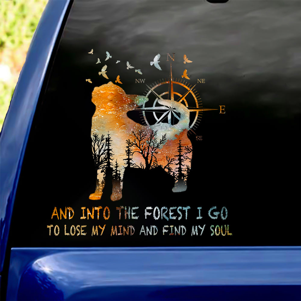 Chihuahua Into The Forest I Go To Lose My Mind And Find My Soul Car/ Door/ Fridge/ Laptop Sticker V1