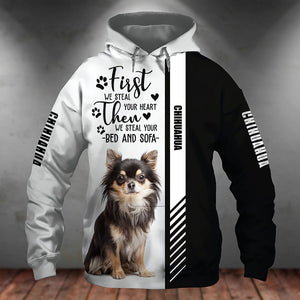 Chihuahua-First We Steal Your Heart Unisex Hoodie