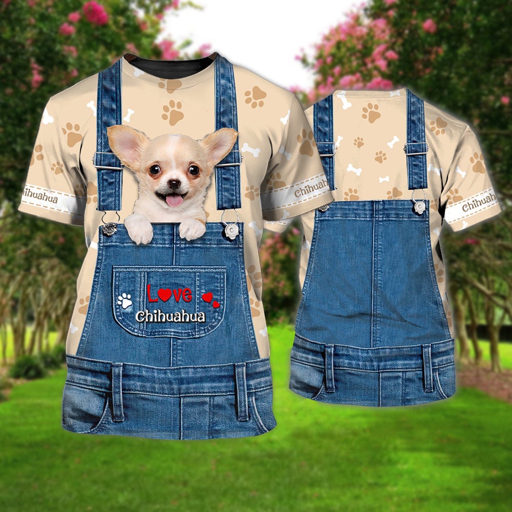 Love Chihuahua Cute Unisex T-shirt
