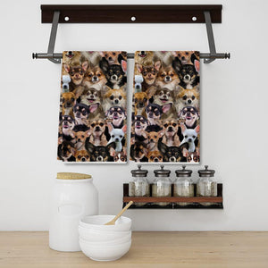 A Bunch Of Chihuahuas Kitchen Towel