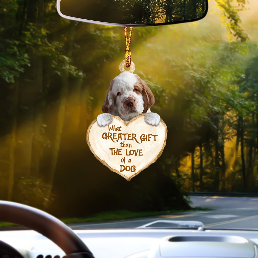 Clumber Spaniel Greater Gift Car Hanging Ornament