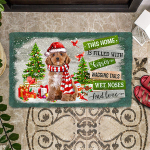 This Home Is Filled With Kisses/Cockapoo 02 Doormat