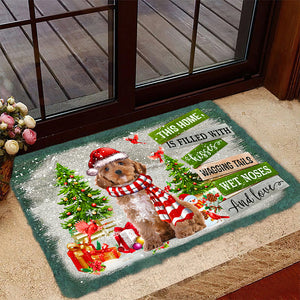 This Home Is Filled With Kisses/Cockapoo 02 Doormat