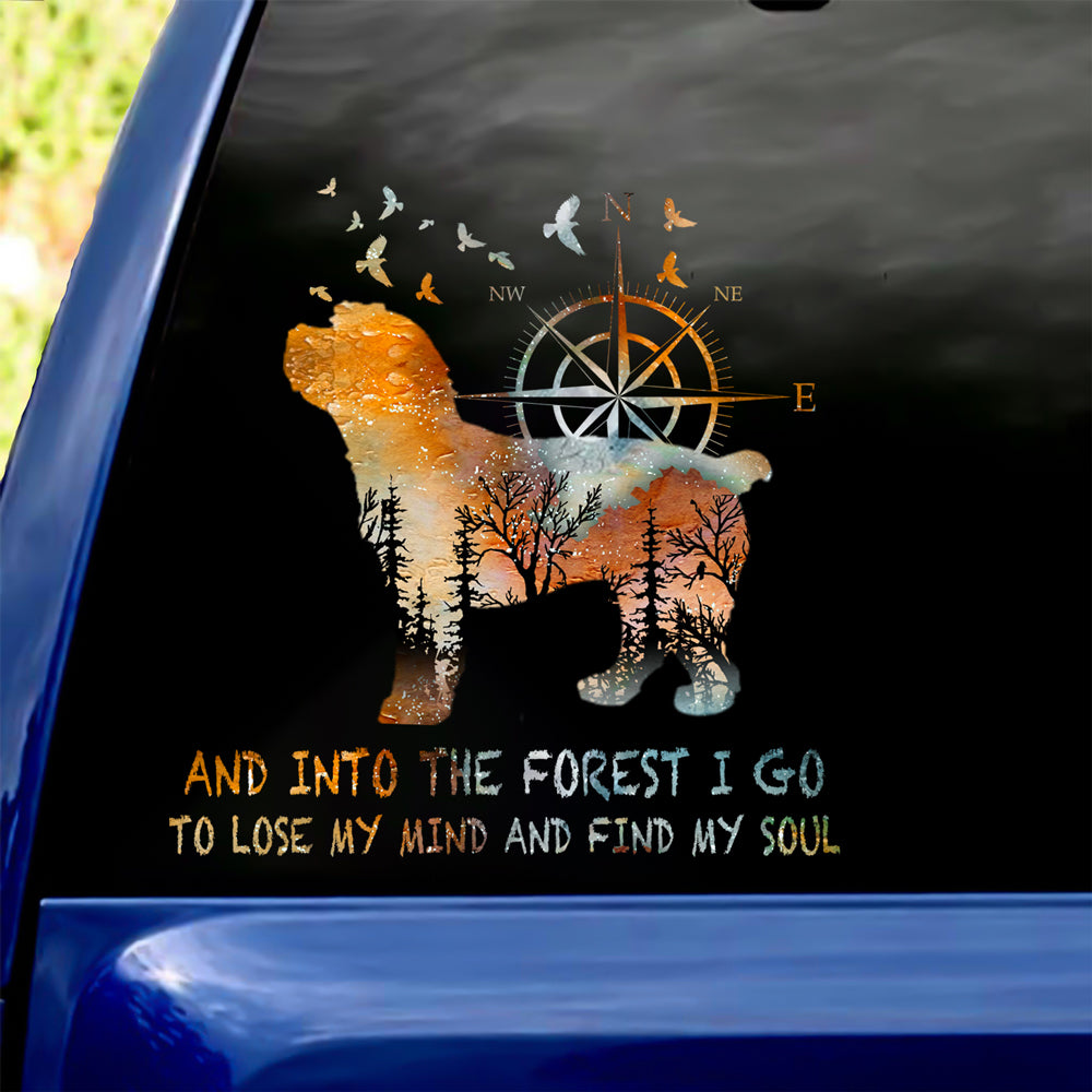 Cockapoo Into The Forest I Go To Lose My Mind And Find My Soul Car/ Door/ Fridge/ Laptop Sticker V1