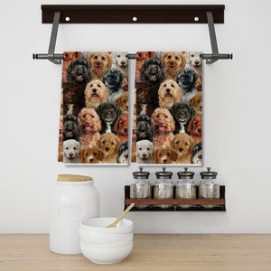 A Bunch Of Cockapoos Kitchen Towel