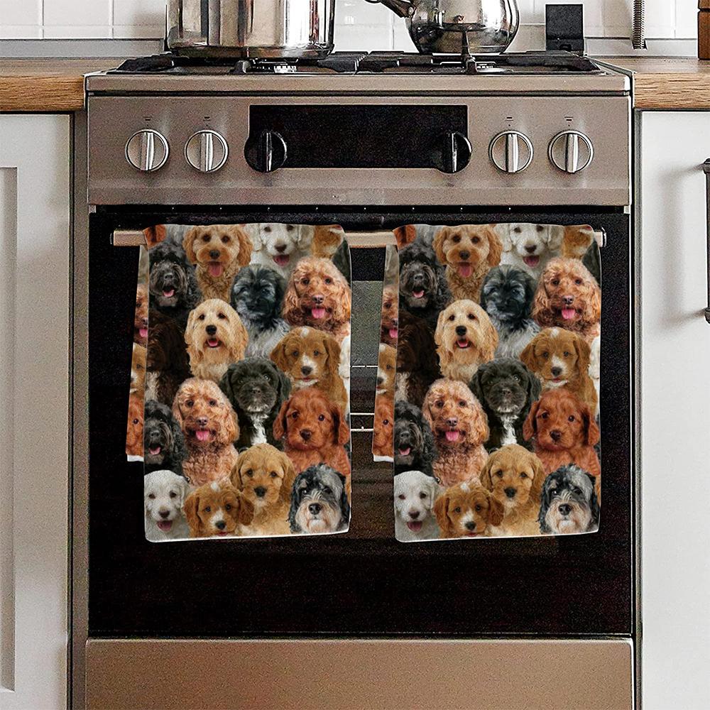 A Bunch Of Cockapoos Kitchen Towel