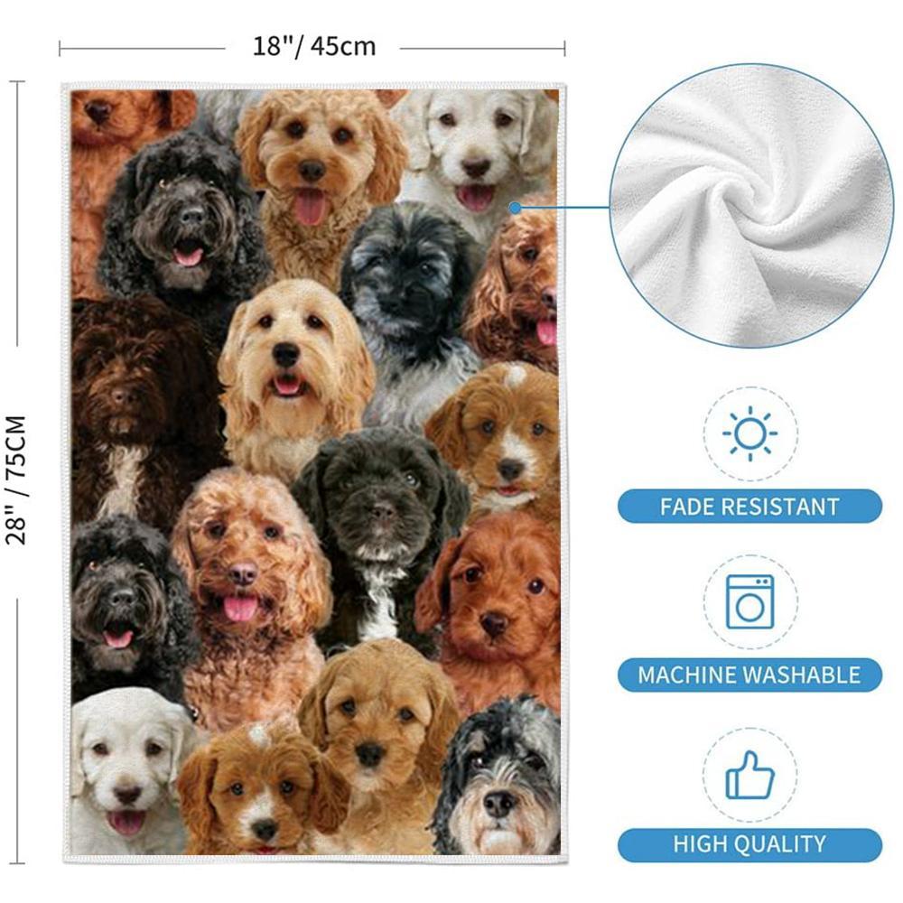 A Bunch Of Cockapoos Kitchen Towel