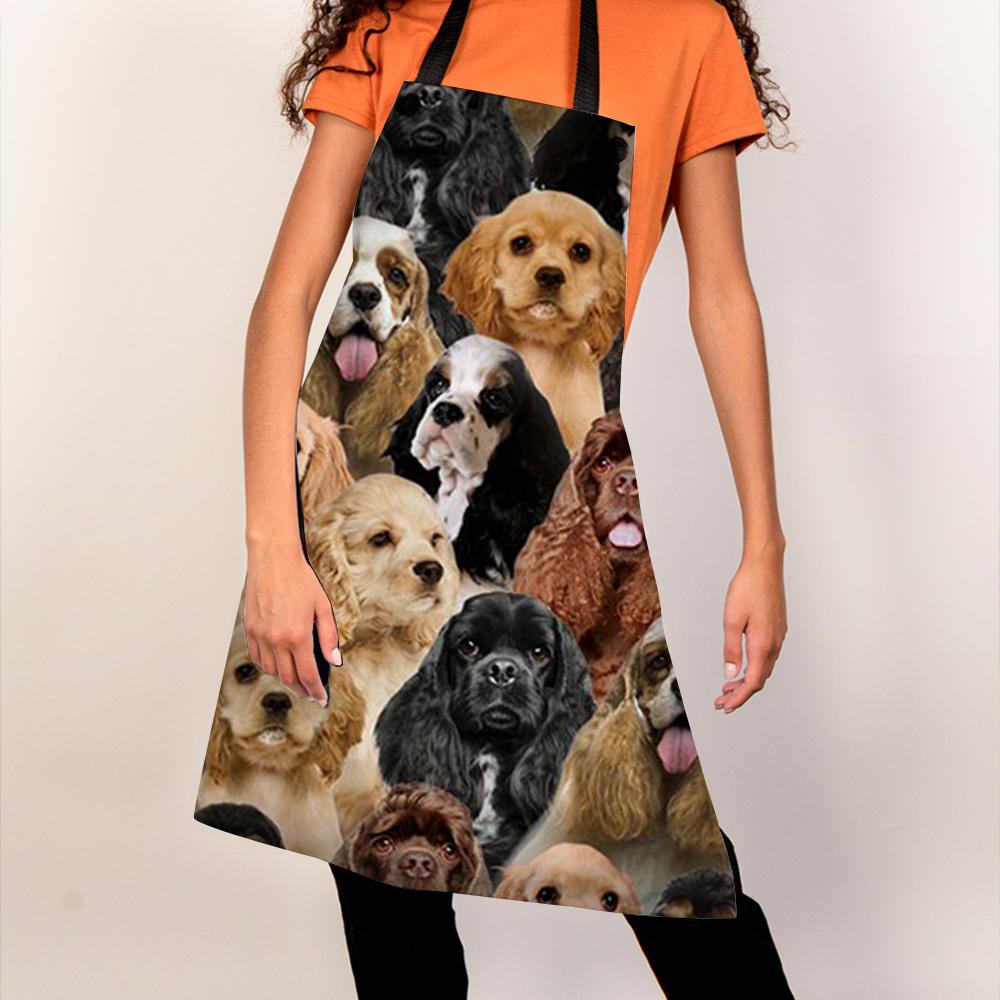 A Bunch Of Cocker Spaniels Apron/Great Gift Idea For Christmas