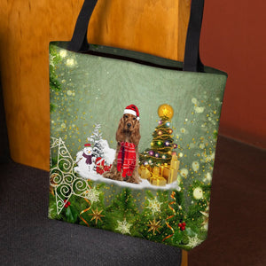 Cocker Spaniel Merry Christmas Tote Bag