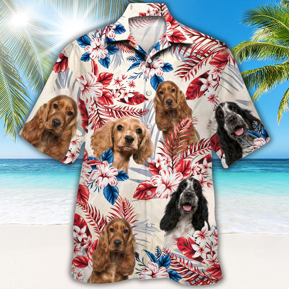 Cocker Spaniel Hawaiian Shirt