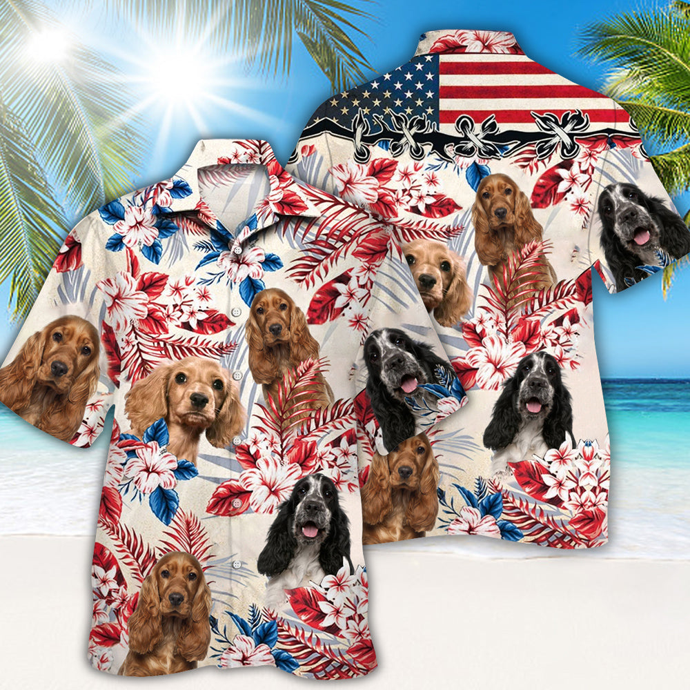 Cocker Spaniel Hawaiian Shirt