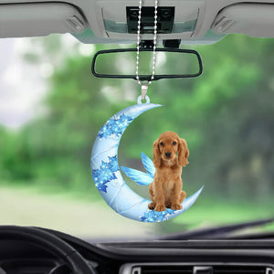 Cocker Spaniel 02 Angel From The Moon Car Hanging Ornament