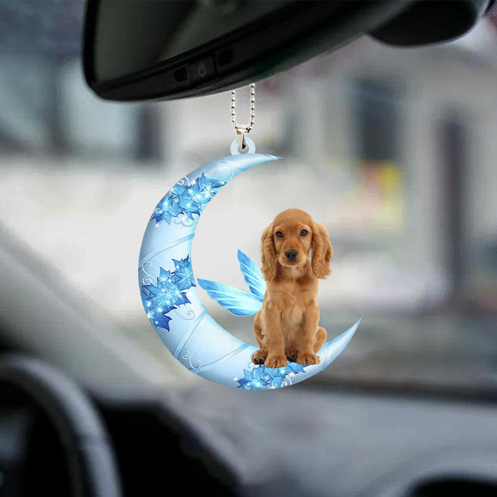 Cocker Spaniel 02 Angel From The Moon Car Hanging Ornament