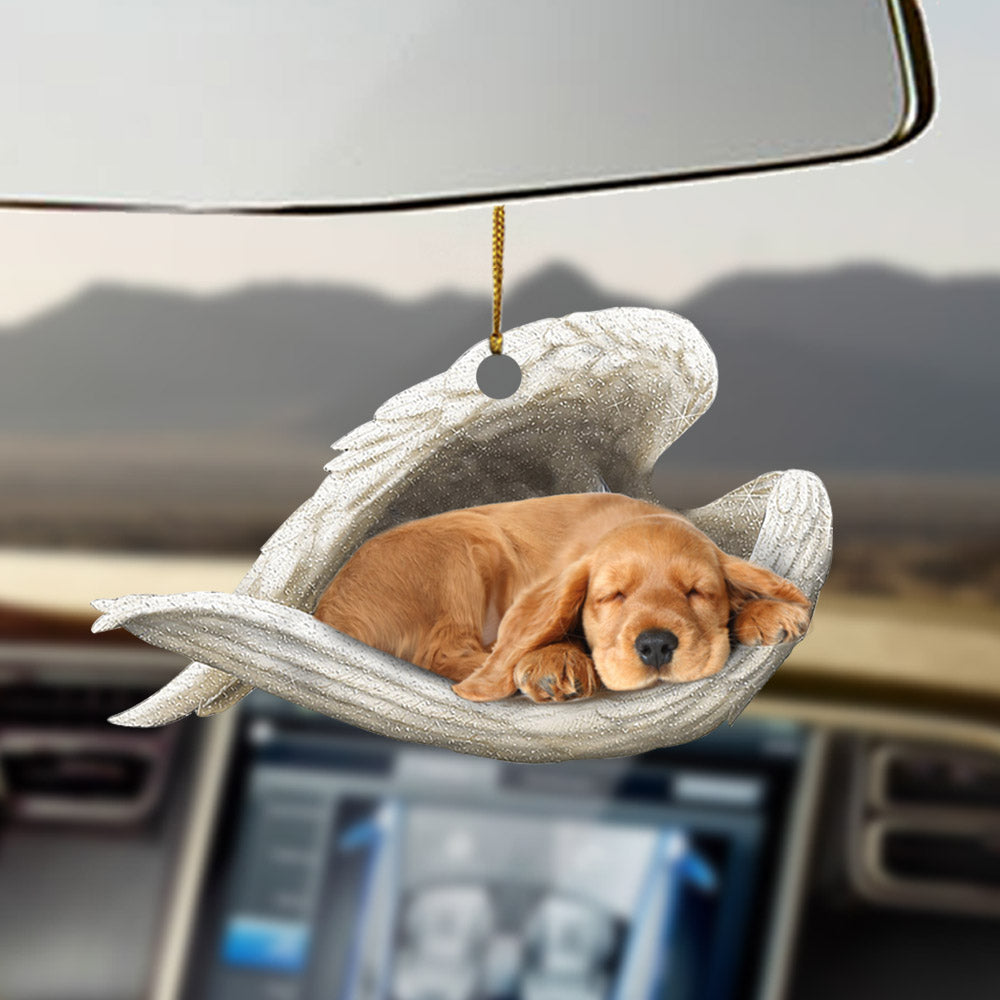 Cocker Spaniel02 Sleeping Angel Ornament Sleeping Angel Car Hanging Ornament