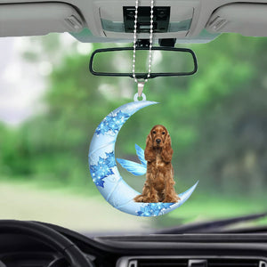 Cocker Spaniel 03 Angel From The Moon Car Hanging Ornament