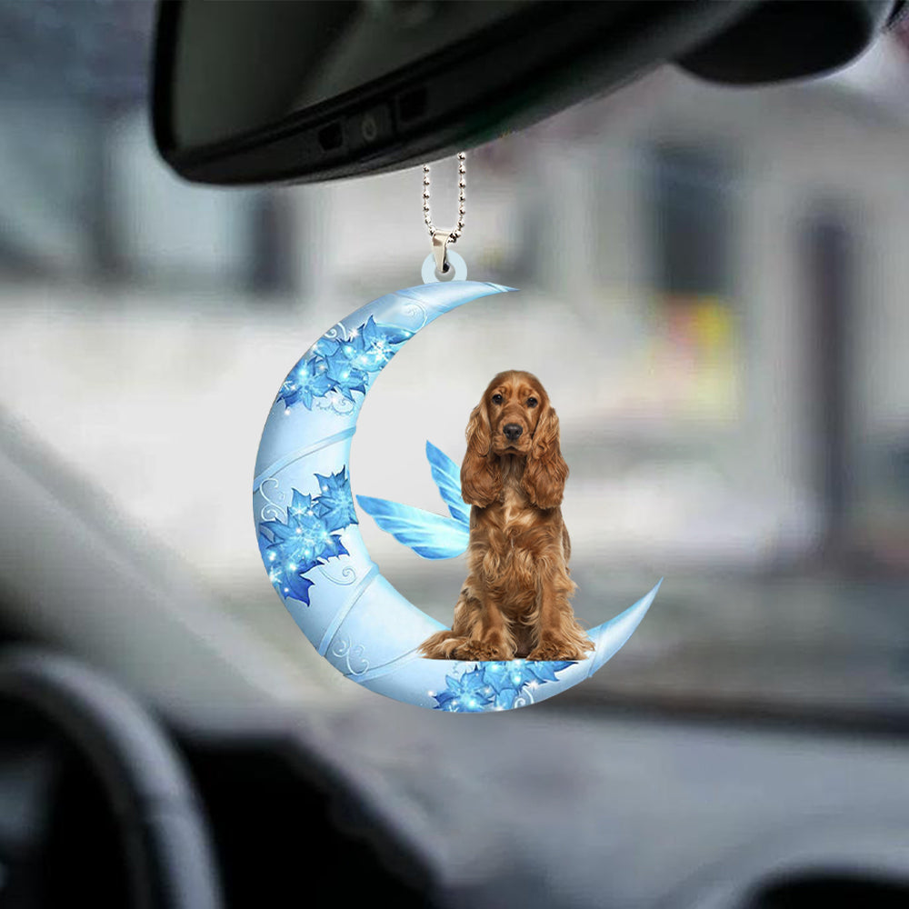 Cocker Spaniel 03 Angel From The Moon Car Hanging Ornament