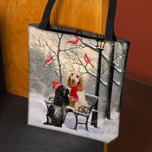 Cocker Spaniel Hello Christmas/Winter/New Year Tote Bag