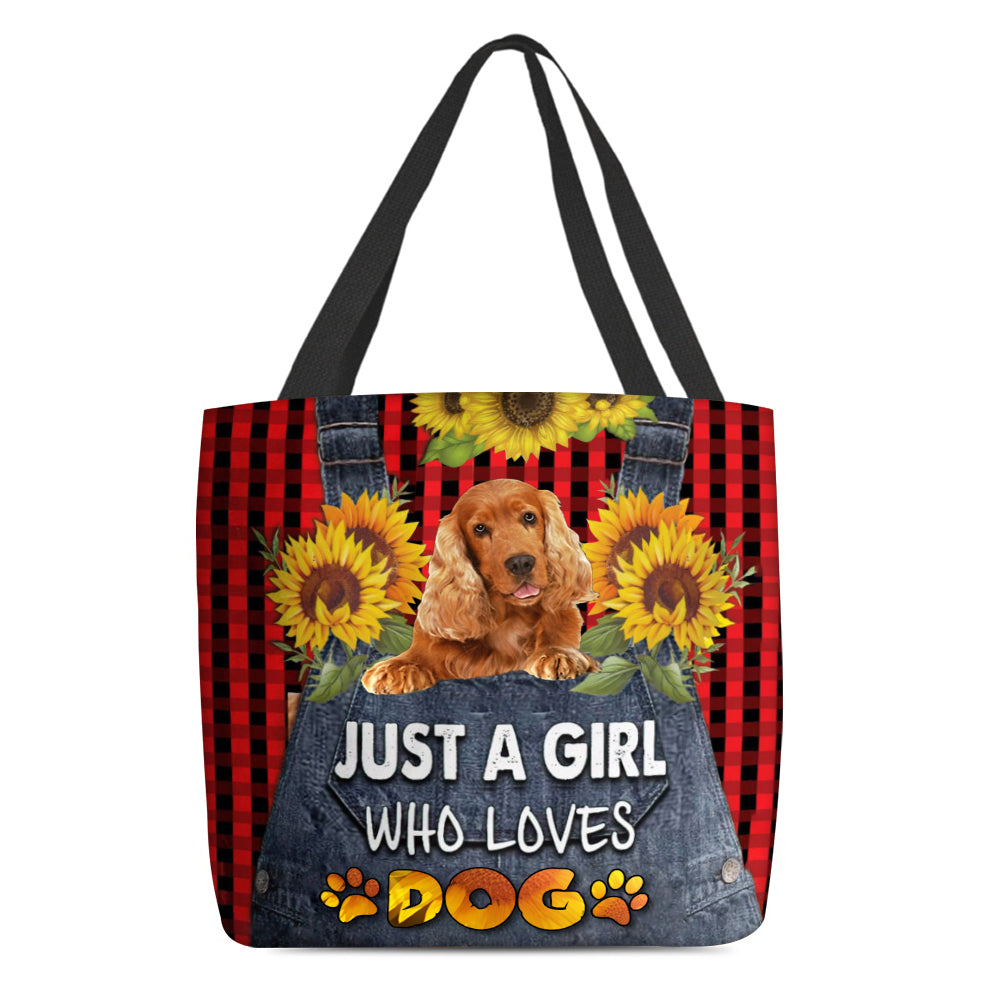 Cocker Spaniel 2-Just A Girl Who Loves Dog Tote Bag