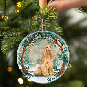 Cocker Spaniel Among Forest Porcelain/Ceramic Ornament
