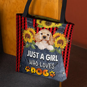 Cocker Spaniel-Just A Girl Who Loves Dog Tote Bag