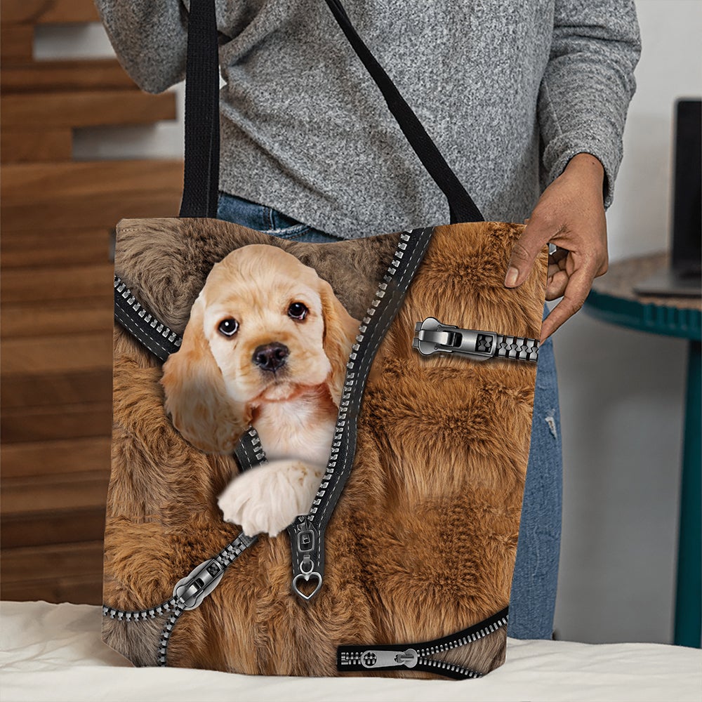 Cocker Spaniel All Over Printed Tote Bag