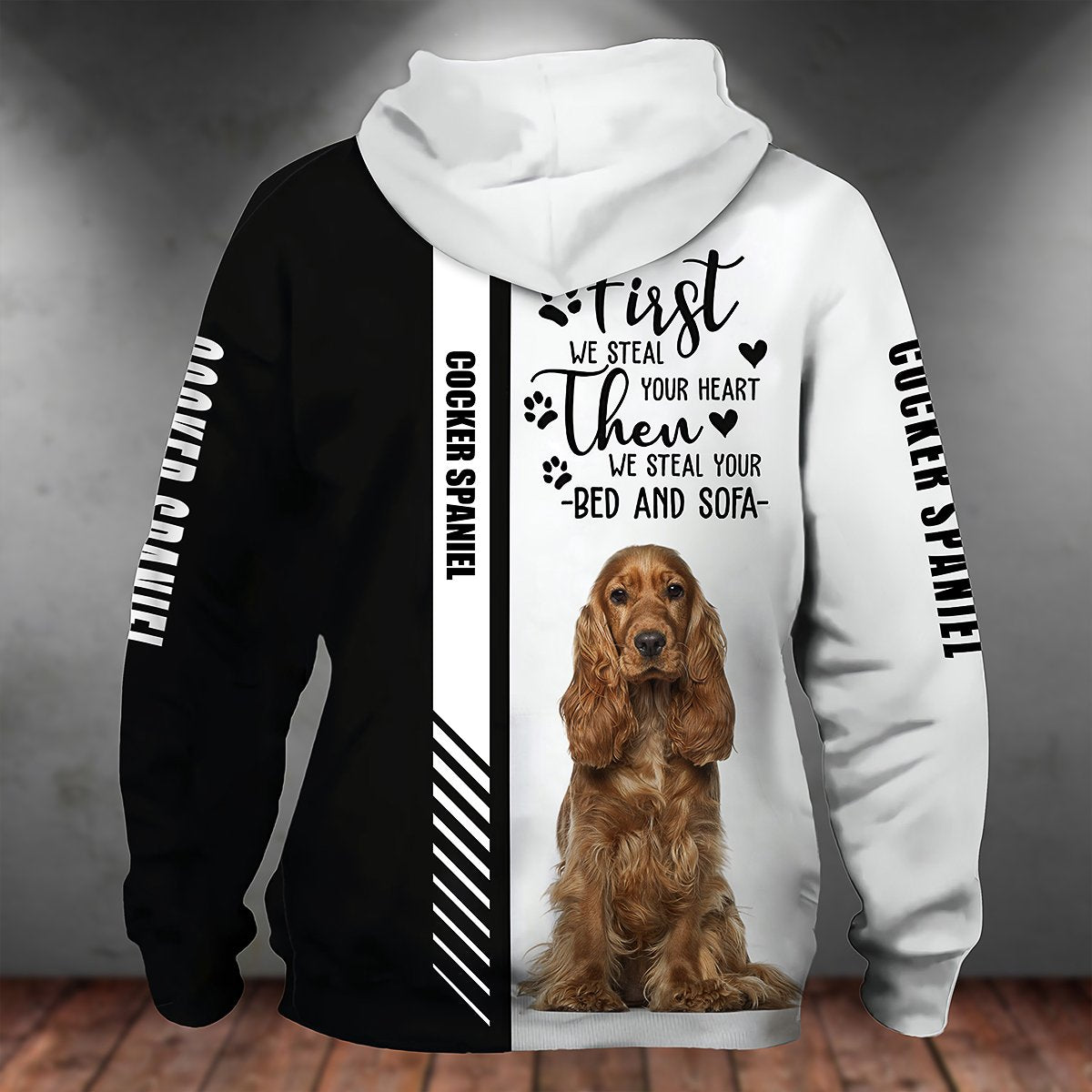 Cocker Spaniel-First We Steal Your Heart Unisex Hoodie