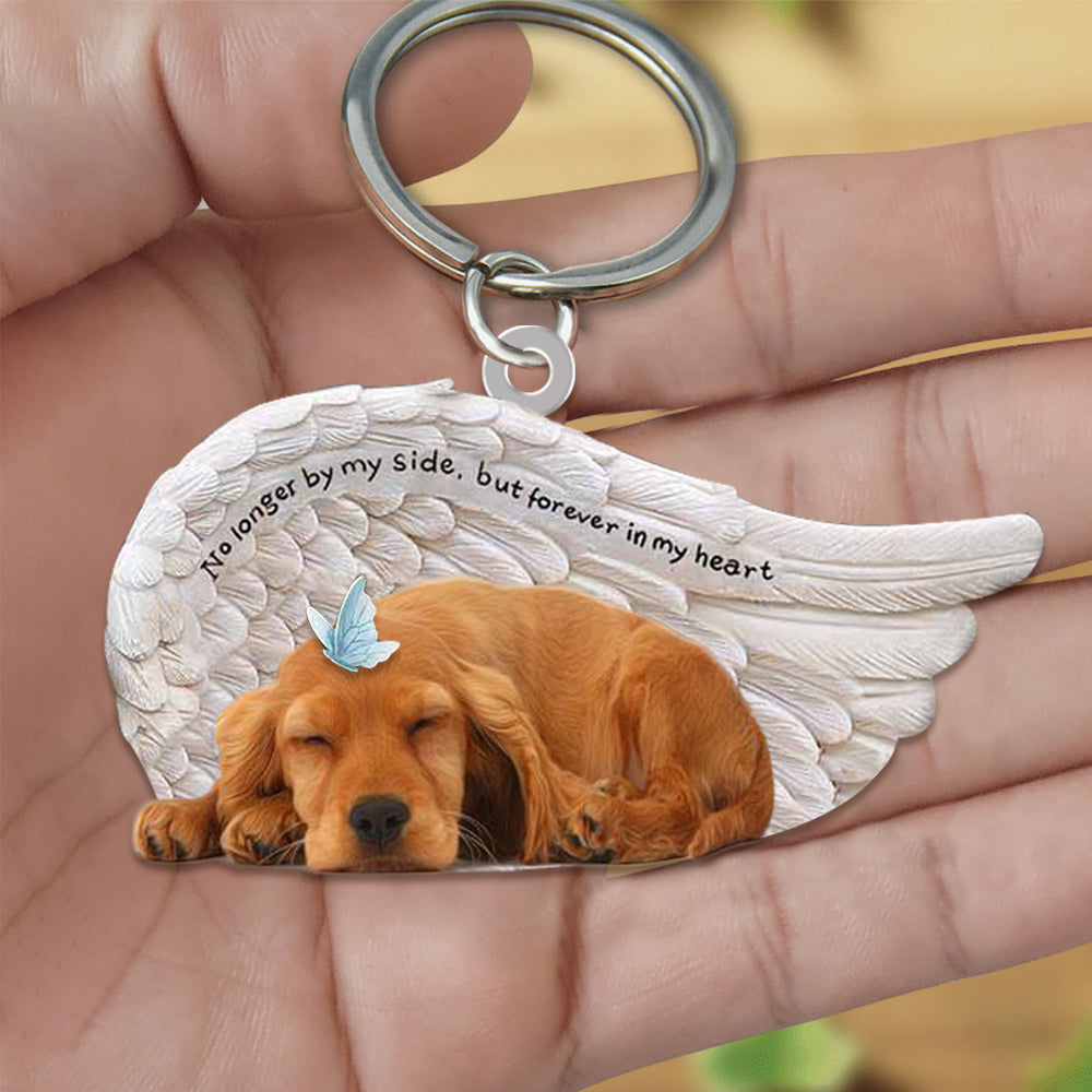 Cocker Spaniel Sleeping Angel - Forever In My Heart Acrylic Keychain