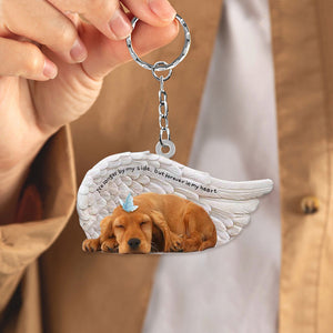 Cocker Spaniel Sleeping Angel - Forever In My Heart Acrylic Keychain