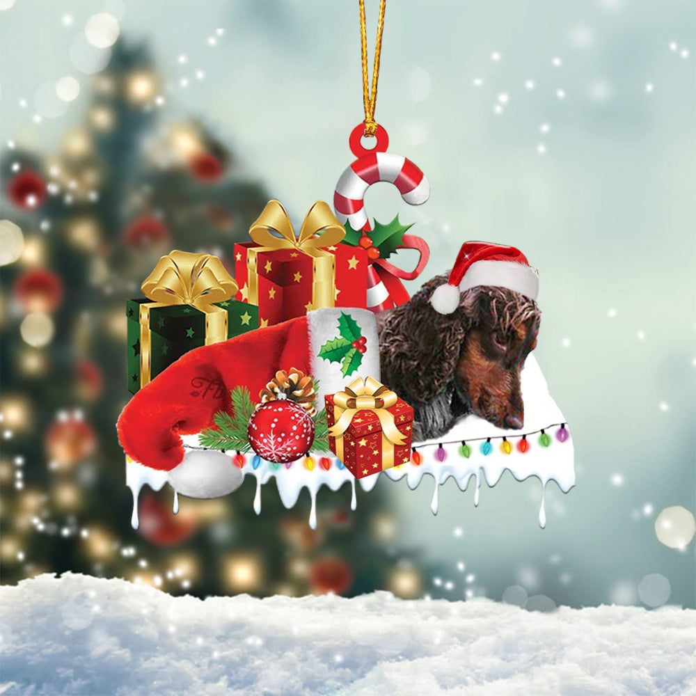 Cocker spaniel 3 Merry Christmas Hanging Ornament-0211