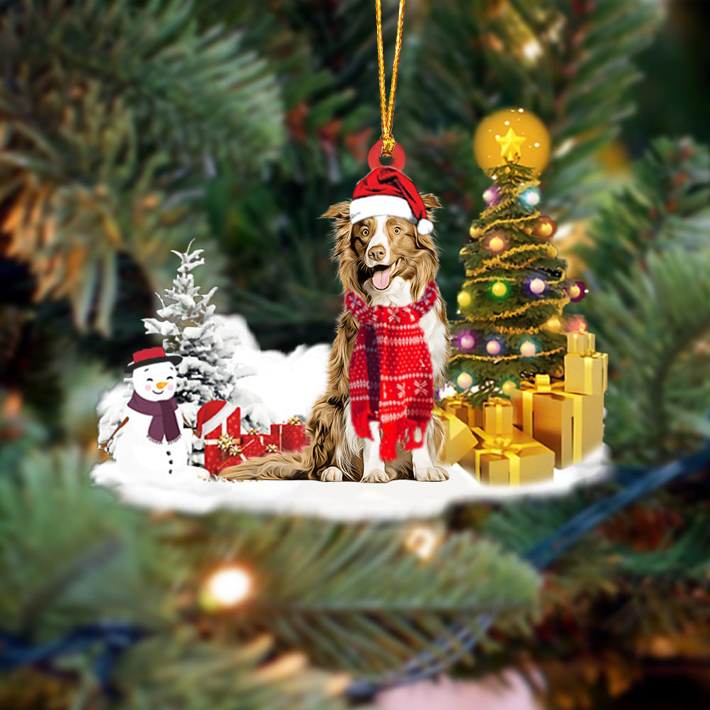 Border Collie (2) Christmas Ornament