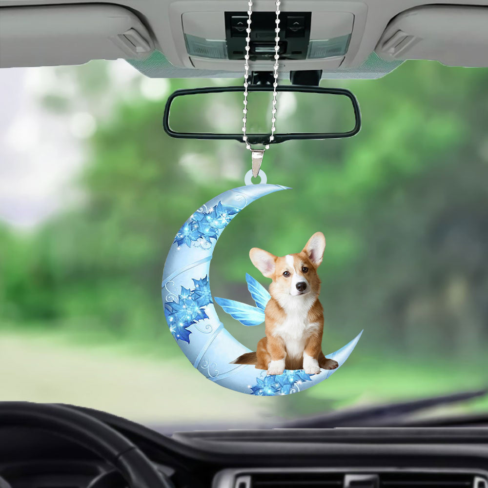 Corgi Angel From The Moon Car Hanging Ornament