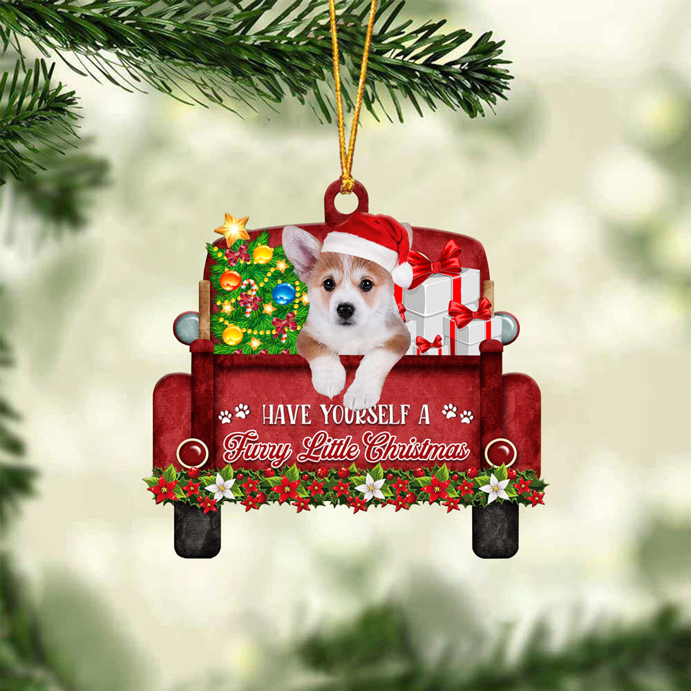 Corgi. Have Yourself A Furry Little Christmas Ornament