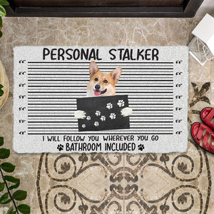 Corgi Personal Stalker Doormat