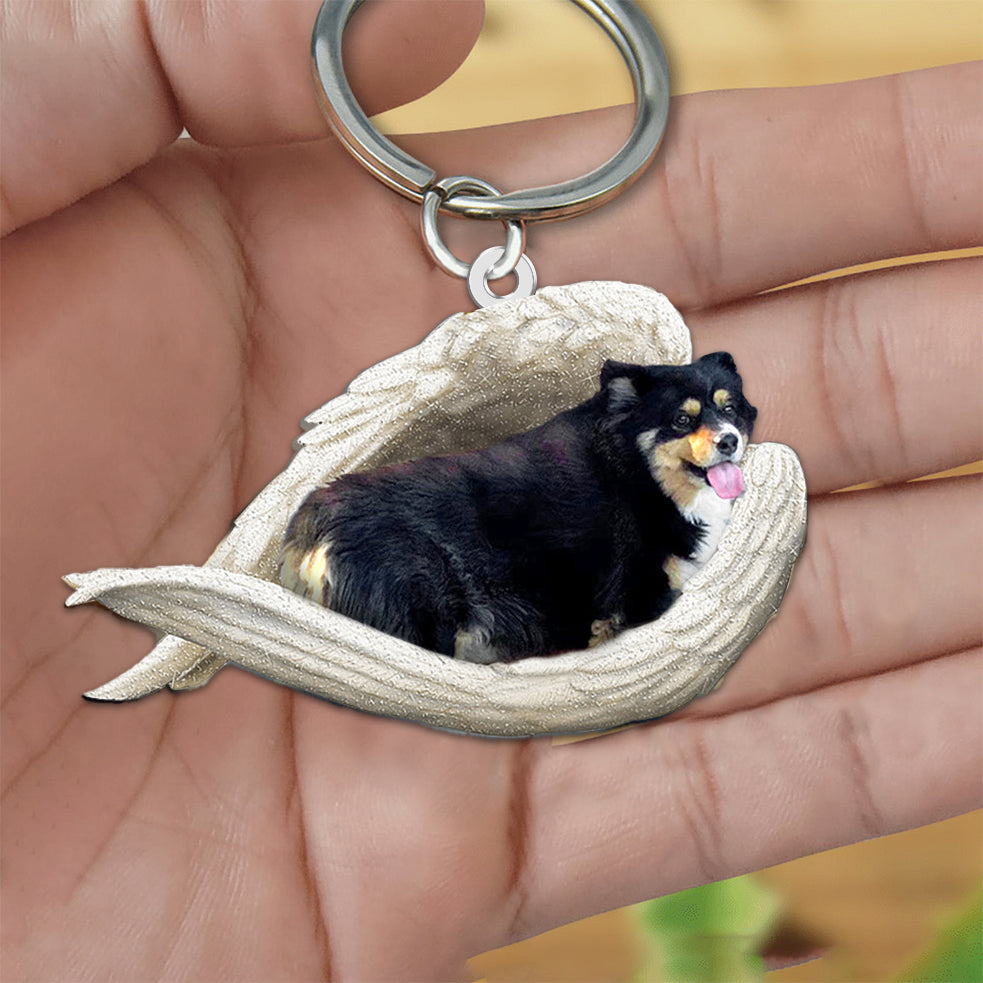 Corgi3 Sleeping Angel Acrylic Keychain