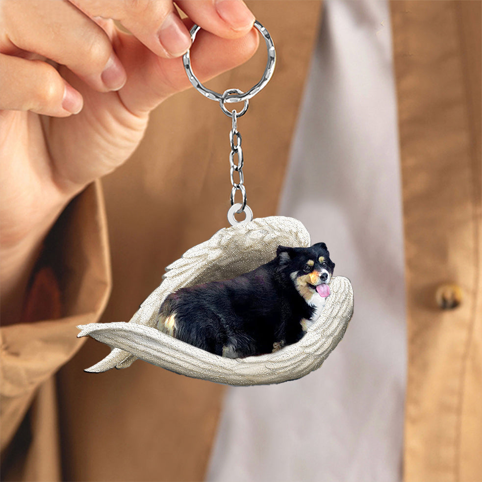 Corgi3 Sleeping Angel Acrylic Keychain