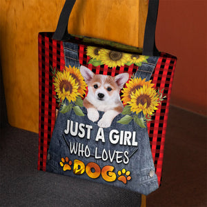 Corgi-Just A Girl Who Loves Dog Tote Bag