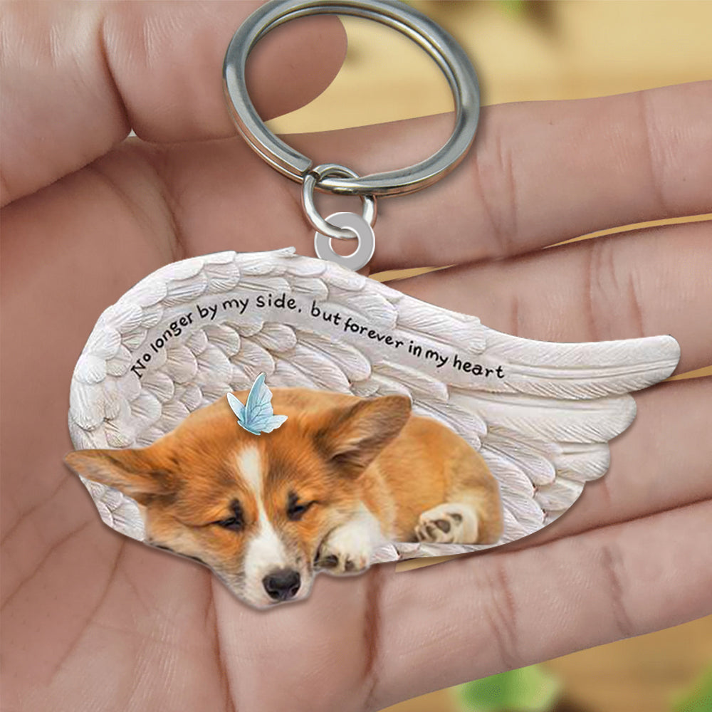 Corgi Sleeping Angel - Forever In My Heart Acrylic Keychain
