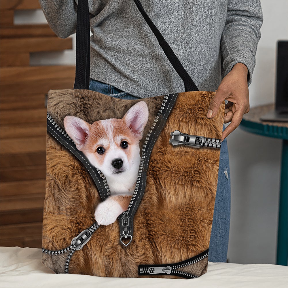 Corgi All Over Printed Tote Bag