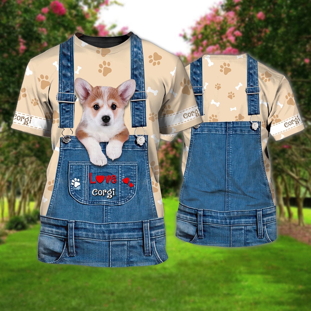 Love Corgi Cute Unisex T-shirt