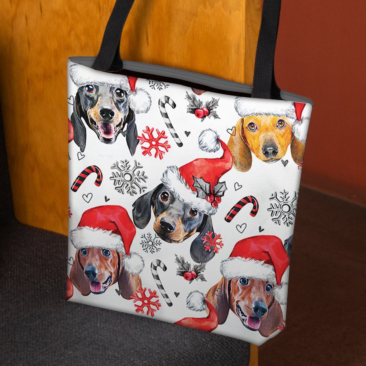 Dachshund Merry Christmas Tote Bag