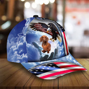 Dachshund02 Perfect One Nation Under God Cap For Patriots And Dog Lovers